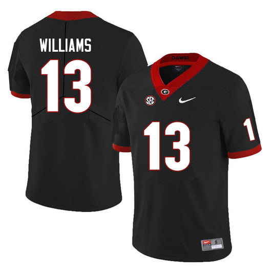 Men's #13 Mykel Williams Georgia Bulldogs College Football Jersey
