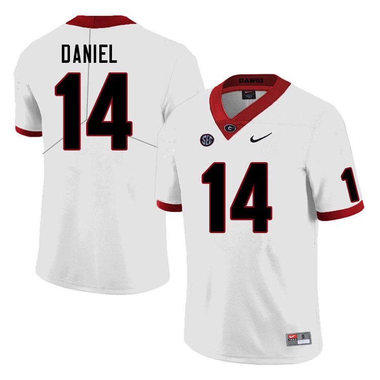 Men's #14 David Daniel Georgia Bulldogs College Football Jersey
