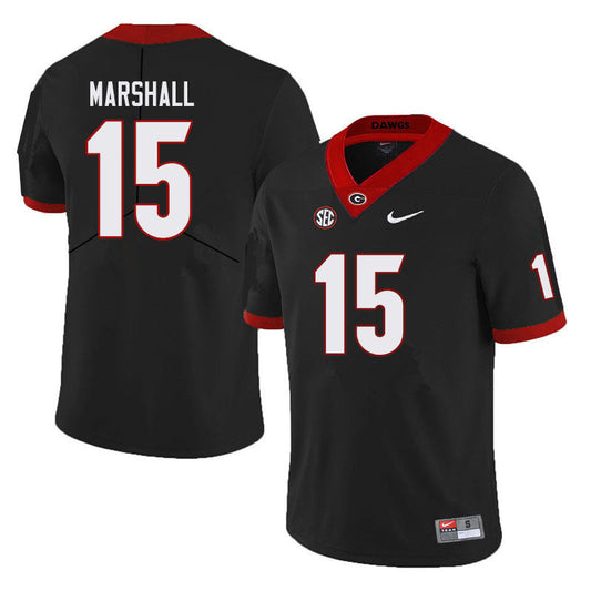 Men's #15 Trezmen Marshall Georgia Bulldogs College Football Jersey