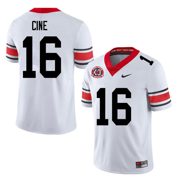Men's #16 Lewis Cine Georgia Bulldogs College Football Jersey