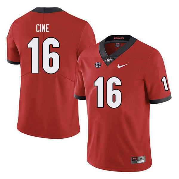 Men's #16 Lewis Cine Georgia Bulldogs College Football Jersey