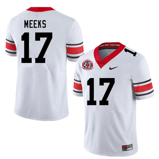 Men's #17 Jackson Meeks Georgia Bulldogs College Football Jersey