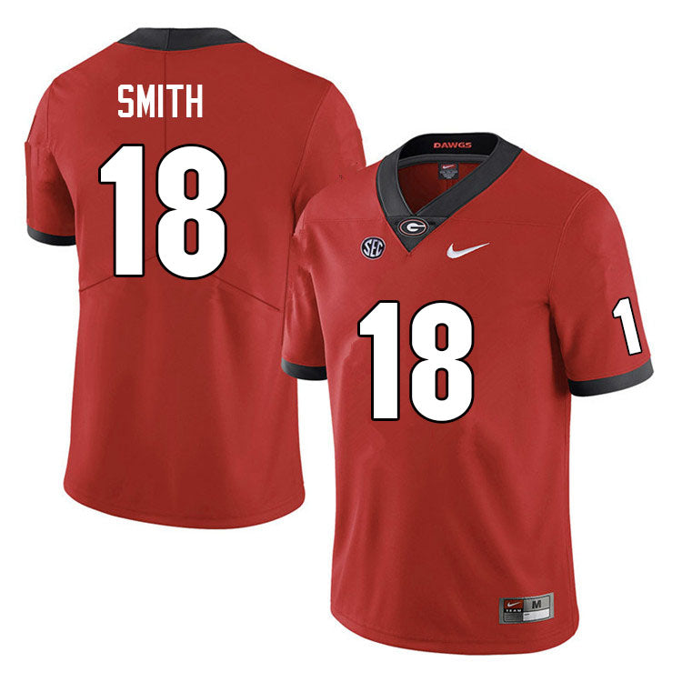 Men's #18 C.J. Smith  Georgia Bulldogs College Football Jersey