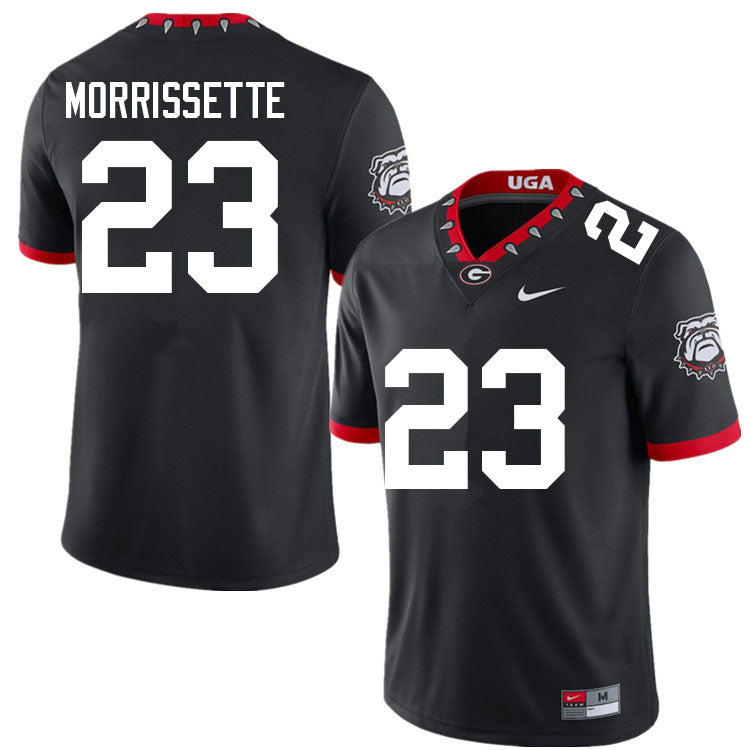 Men's #23 De'Nylon Morrissette Georgia Bulldogs College Football Jersey