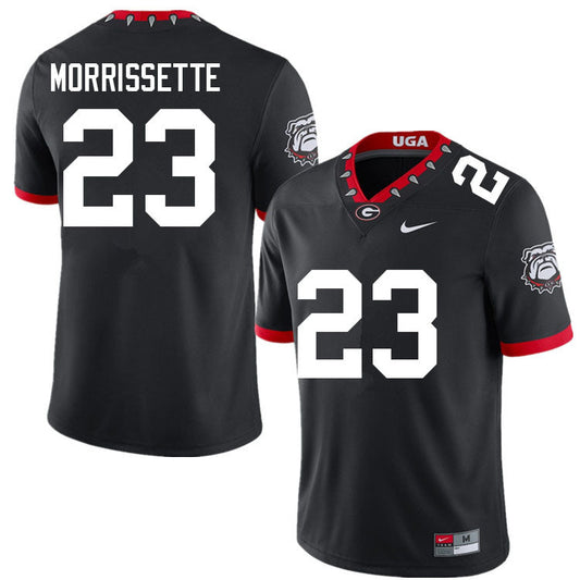 Men's #23 De'Nylon Morrissette Georgia Bulldogs College Football Jersey