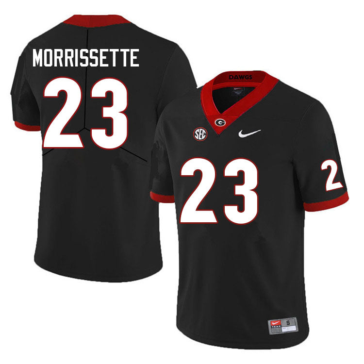 Men's #23 De'Nylon Morrissette Georgia Bulldogs College Football Jersey