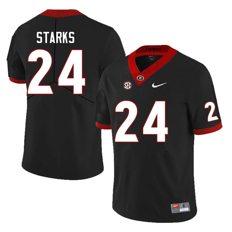 Men's #24 Malaki Starks Georgia Bulldogs College Football Jersey