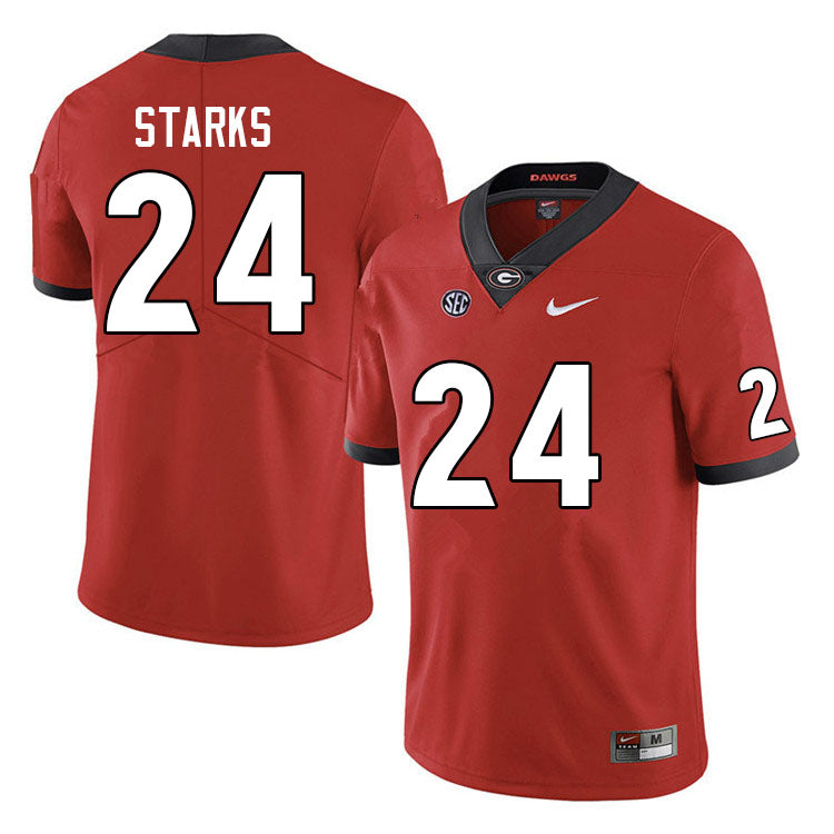 Men's #24 Malaki Starks Georgia Bulldogs College Football Jersey