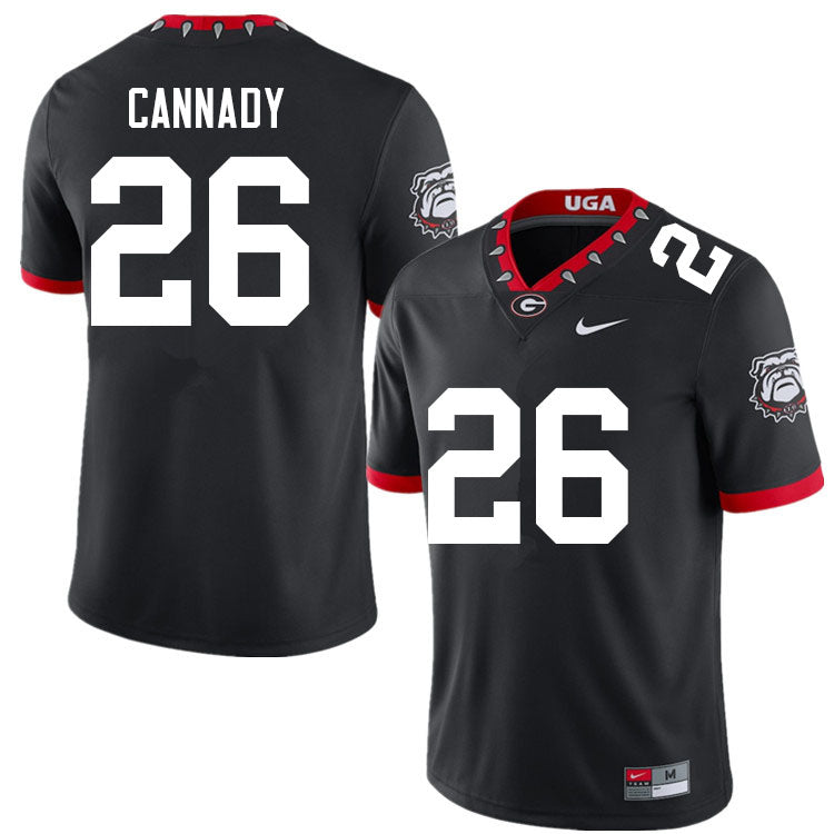 Men's #26 Jehlen Cannady Georgia Bulldogs College Football Jersey