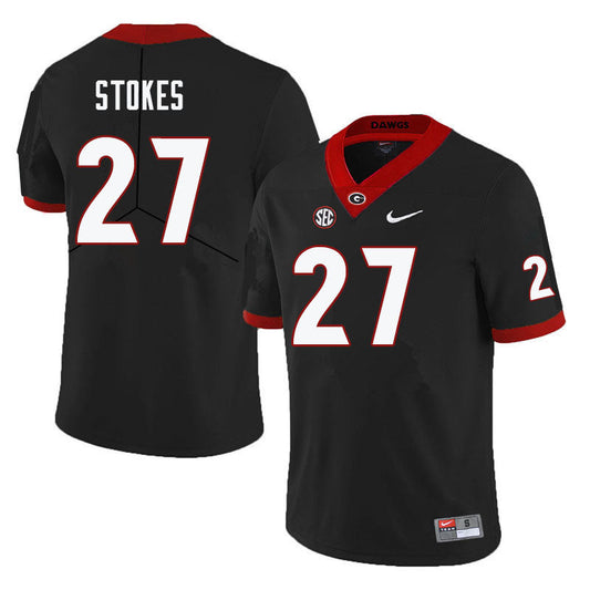 Men's #27 Eric Stokes Georgia Bulldogs College Football Jersey