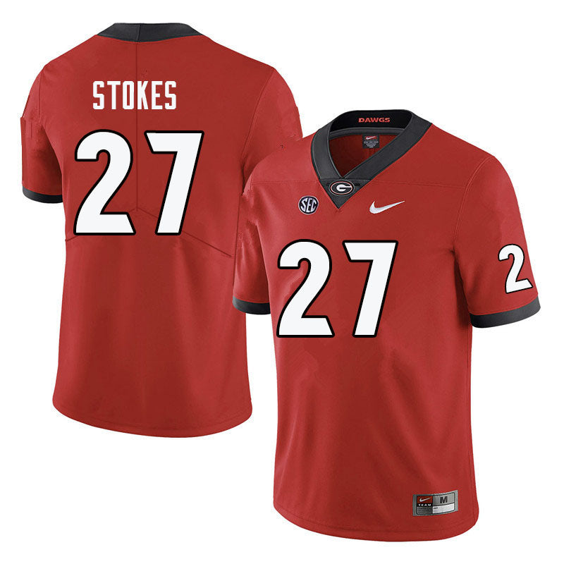 Men's #27 Eric Stokes Georgia Bulldogs College Football Jersey
