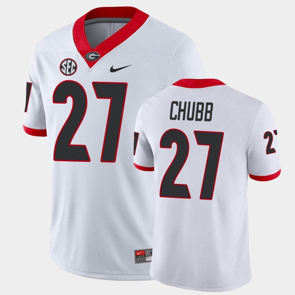 Men's #27 Nick Chubb Georgia Bulldogs College Football Jersey