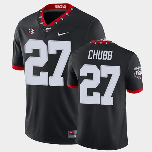 Men's #27 Nick Chubb Georgia Bulldogs College Football Jersey