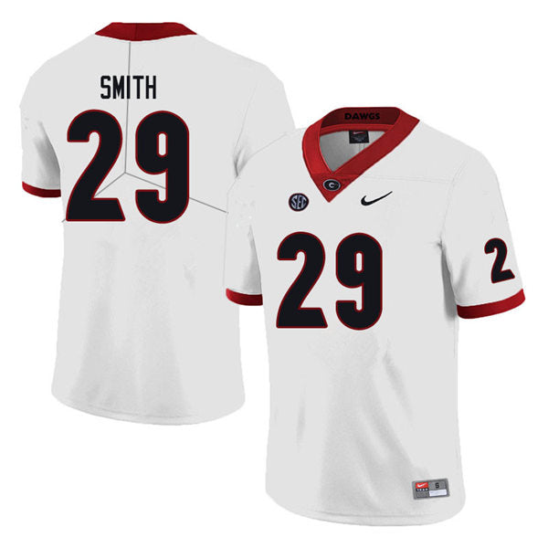 Men's #29 Christopher Smith Georgia Bulldogs College Football Jersey