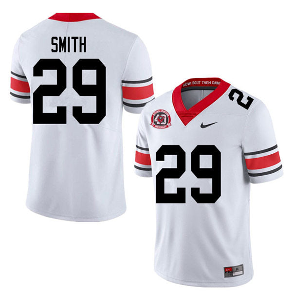 Men's #29 Christopher Smith Georgia Bulldogs College Football Jersey