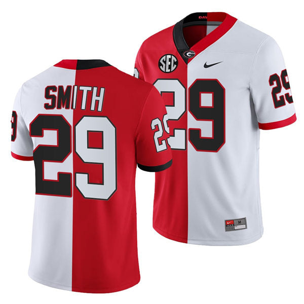 Men's #29 Christopher Smith Georgia Bulldogs College Football Jersey