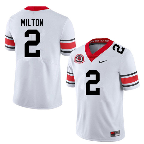 Men's #2 Kendall Milton Georgia Bulldogs College Football Jersey