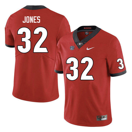 Men's #32 Cash Jones Georgia Bulldogs College Football Jersey