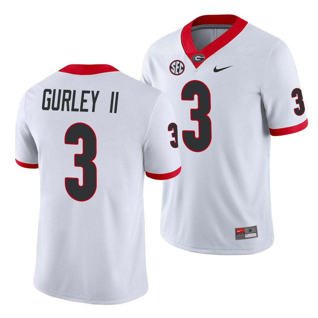 Men's #3 Todd Gurley II Georgia Bulldogs College Football Jersey