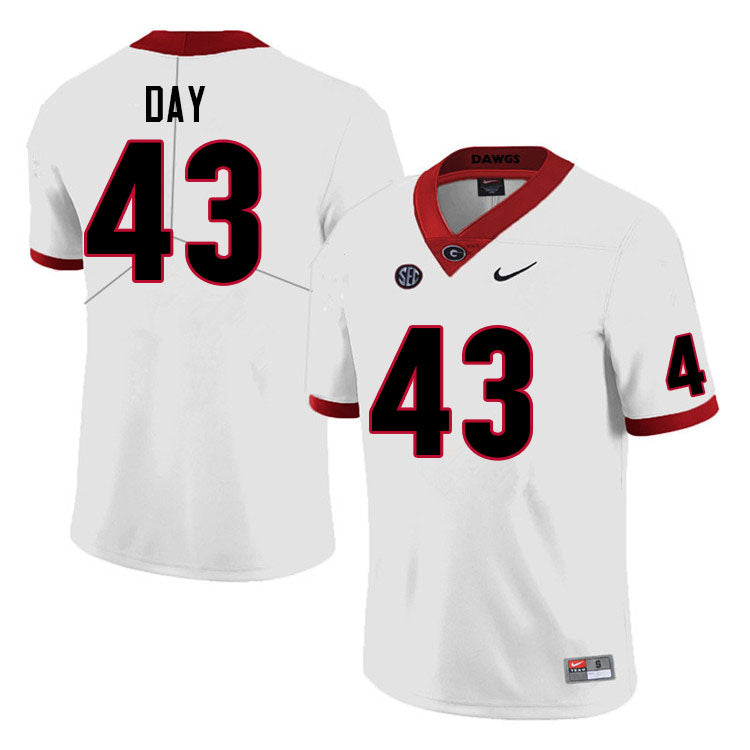 Men's #43 Davis Day Georgia Bulldog College Football Jersey