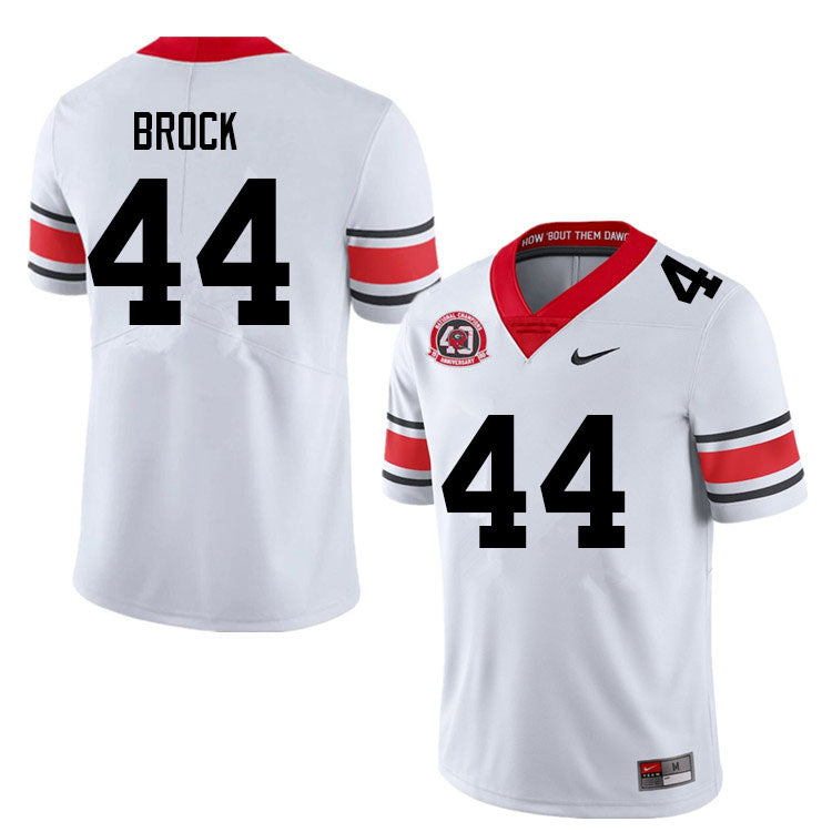 Men's #44 Cade Brock Georgia Bulldog College Football Jersey