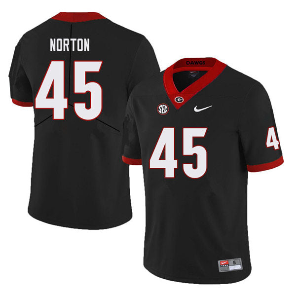 Men's #45 Bill Norton Georgia Bulldogs Football Jersey