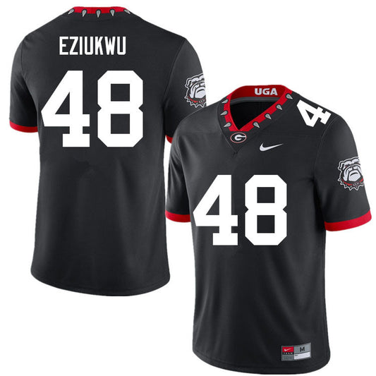 Men's #48 Austine Eziukwu Georgia Bulldogs College Football Jersey