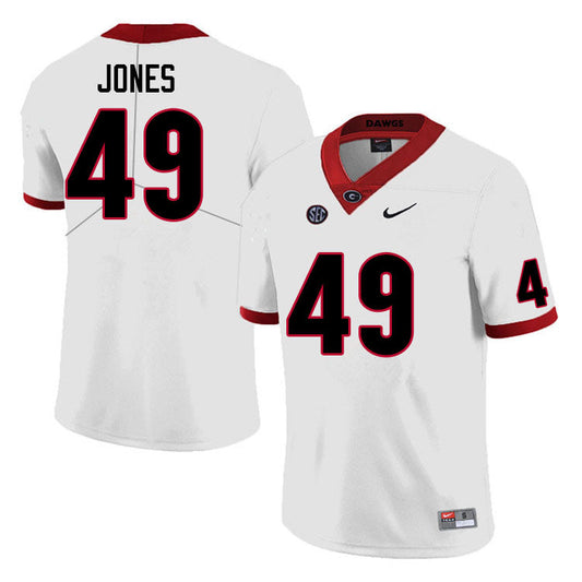Men's #49 Gleaton Jones Georgia Bulldog College Football Jersey