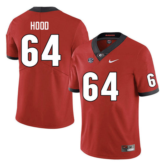 Men's #64 Jacob Hood Georgia Bulldog College Football Jersey