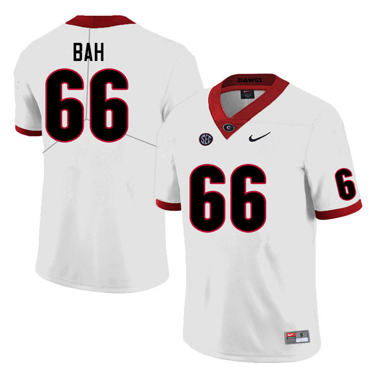 Men's #66 Aliou Bah Georgia Bulldog College Football Jersey