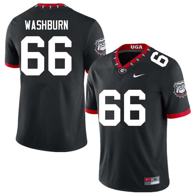 Men's #66 Jonathan Washburn Georgia Bulldog College Football Jersey