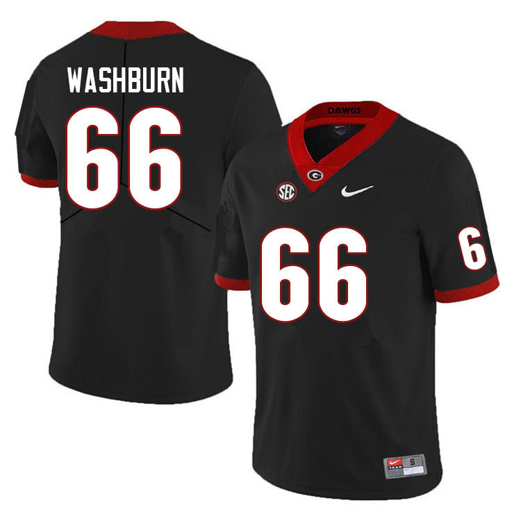 Men's #66 Jonathan Washburn Georgia Bulldog College Football Jersey