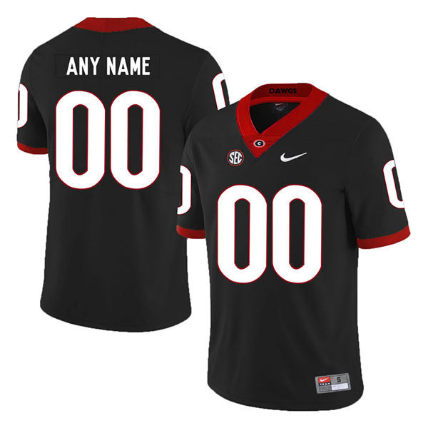 Men's #00 Custom Georgia Bulldogs College Football Jersey