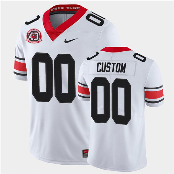Men's #00 Custom Georgia Bulldogs College Football Jersey