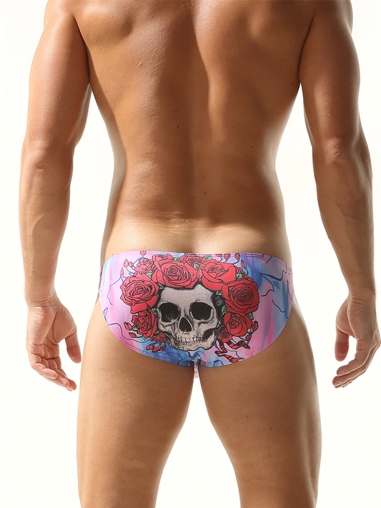 Men's Sexy Skull Print Bikini
