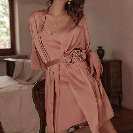 Demi's Silky Nightdress & Robe