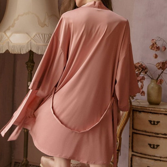 Demi's Silky Nightdress & Robe