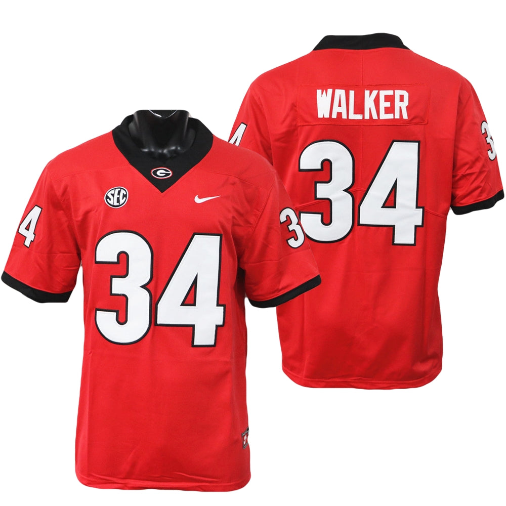 Men's  #34 Herschel Walker Georgia Bulldogs College Football Jersey