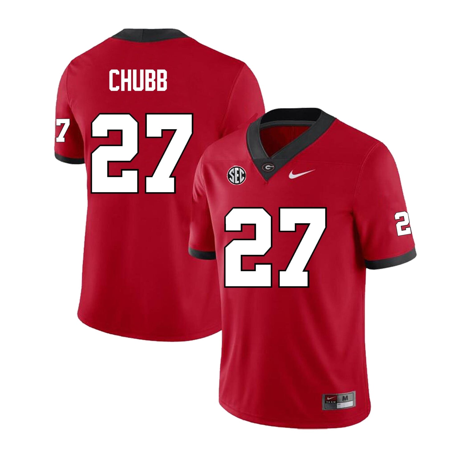 Men's #27 Nick Chubb Georgia Bulldogs College Football Jersey