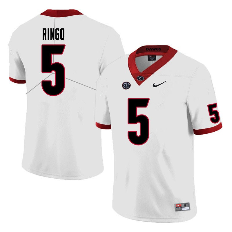 Men's #5 Kelee Ringo Georgia Bulldogs Game College Football Jersey