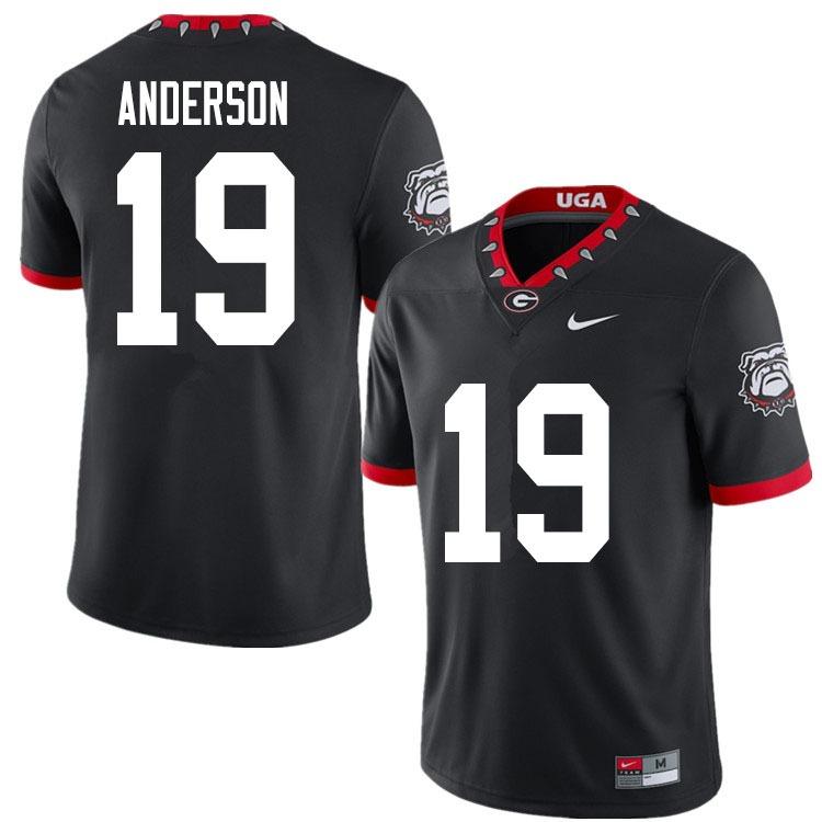 Men's #19 Adam Anderson Georgia Bulldogs Game College Football Jersey