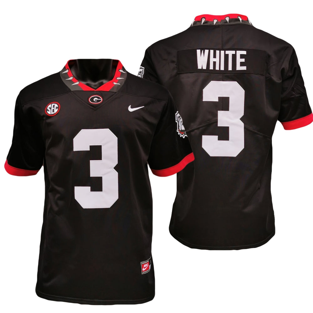 Men's #3 Zamir White Georgia Bulldogs Game College Football Jersey