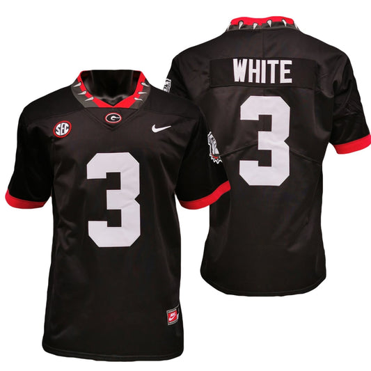 Men's #3 Zamir White Georgia Bulldogs Game College Football Jersey