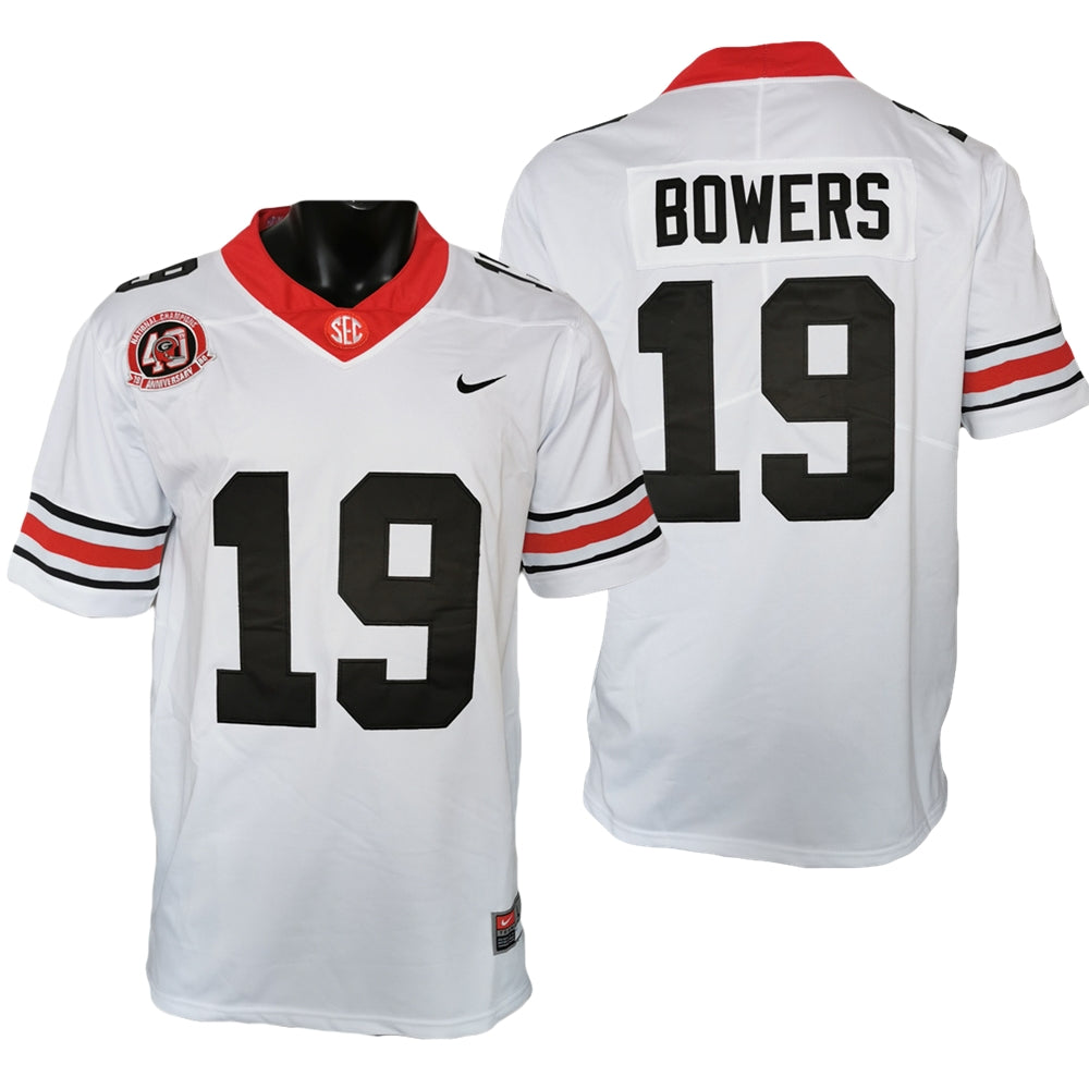 Men's #19 Brock Bowers Georgia Bulldogs College Football Jersey
