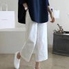 5 Colors Line Loose Casual Plus Size Wide-Leg Pants