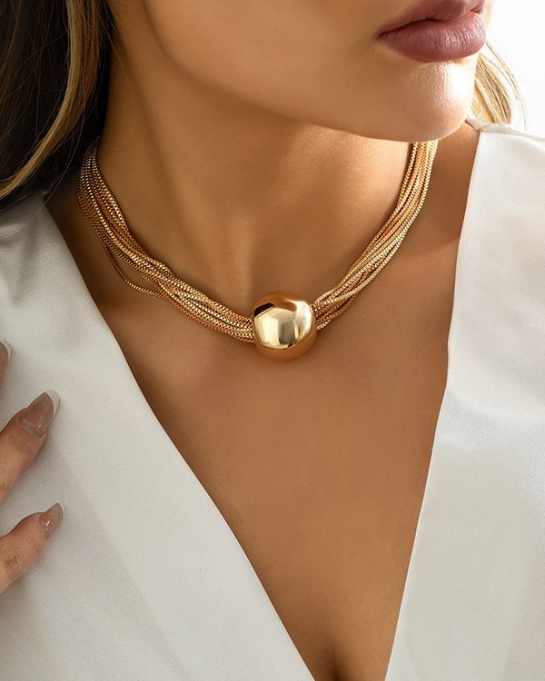 Original Stylish Statement Geometric Necklace