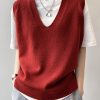 Simple 9 Colors V-Neck Loose Sleeveless Vest