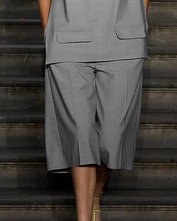 High Waisted Loose Split-Joint Shorts Bottoms