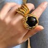 Geometric Shiny Rings Accessories