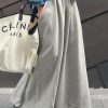 Loose Urban Gray Wide Leg Elastic Waist Pants